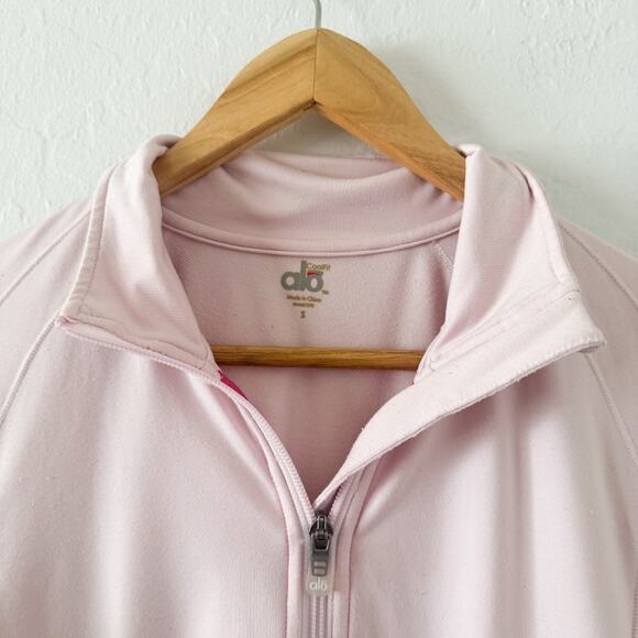 Alo Yoga Light Pink Full Zip Jacket - Picture 5 of 8